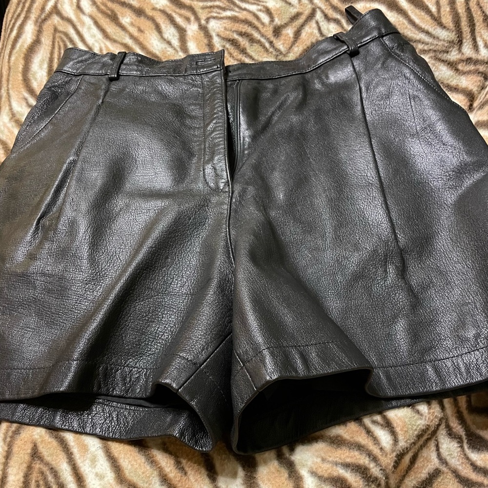 Leather Shorts. - image 1